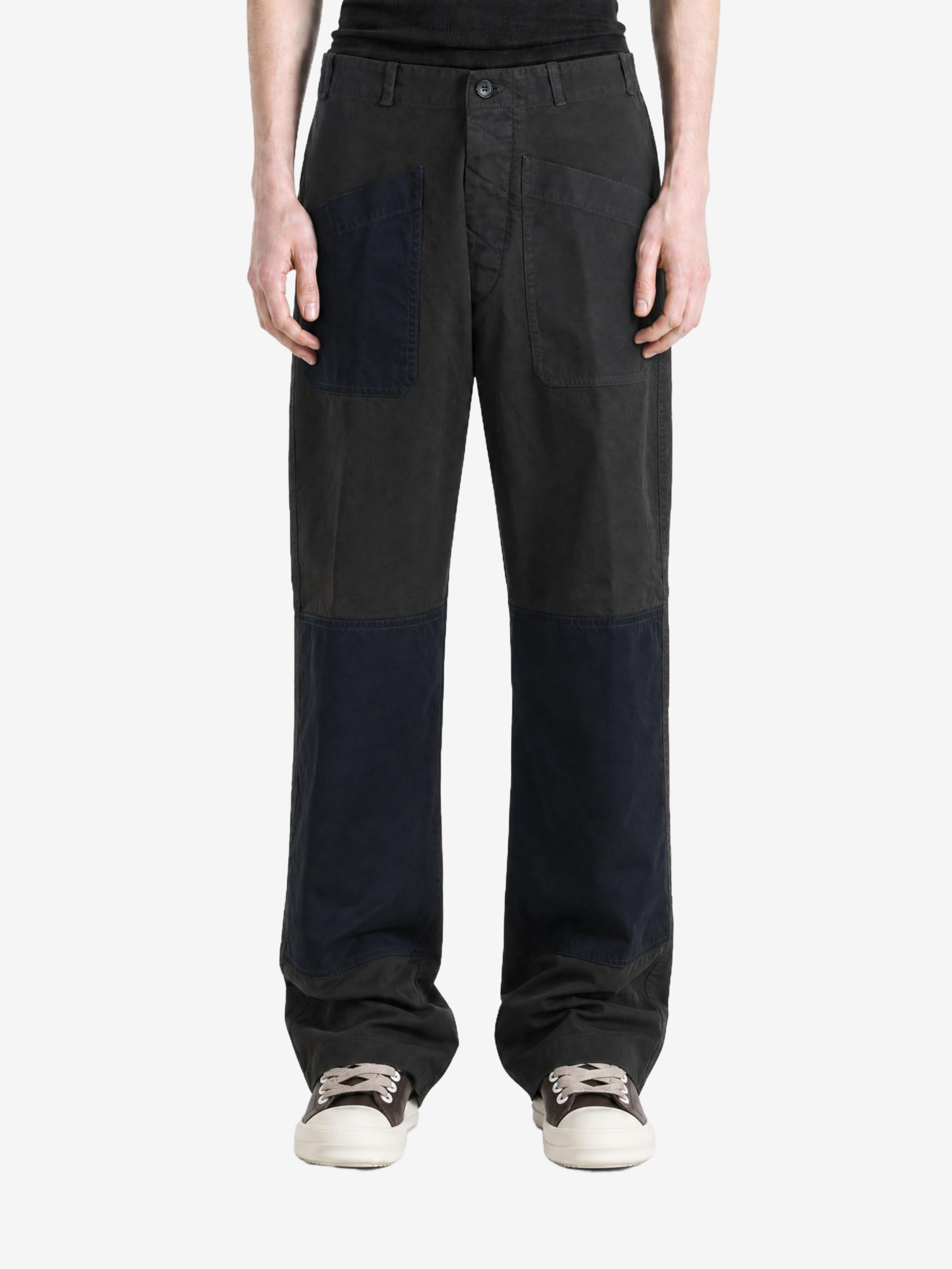 Black pants, full body view