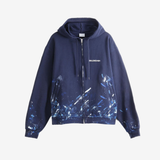 Navy jacket, front view