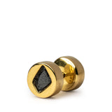 PARTS OF FOUR - Tiny Stud Earring (Fuse, 0.1 CT, Black Diamond Fragment, YGA+KFRDIA)