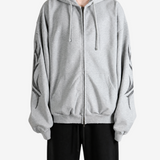 Grey t-shirt, full body view