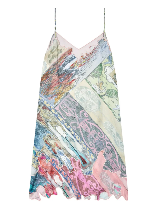 Green dress, front view