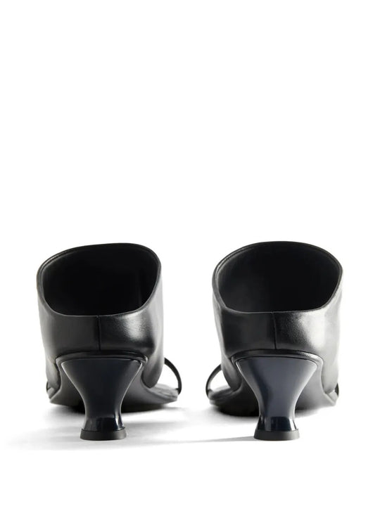 Black heel, back view