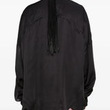 Black shirt, full body view