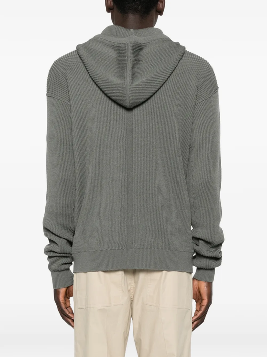 Grey hoodie, full body view