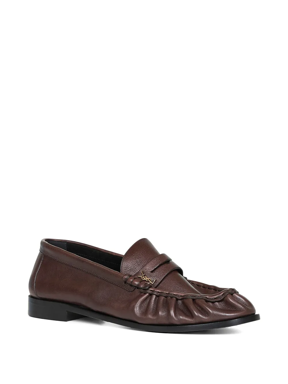 brown loafers-mules,side view