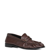 brown loafers-mules,side view