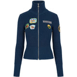 Blue jacket, front view