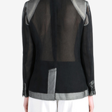 Grey jacket, full body view