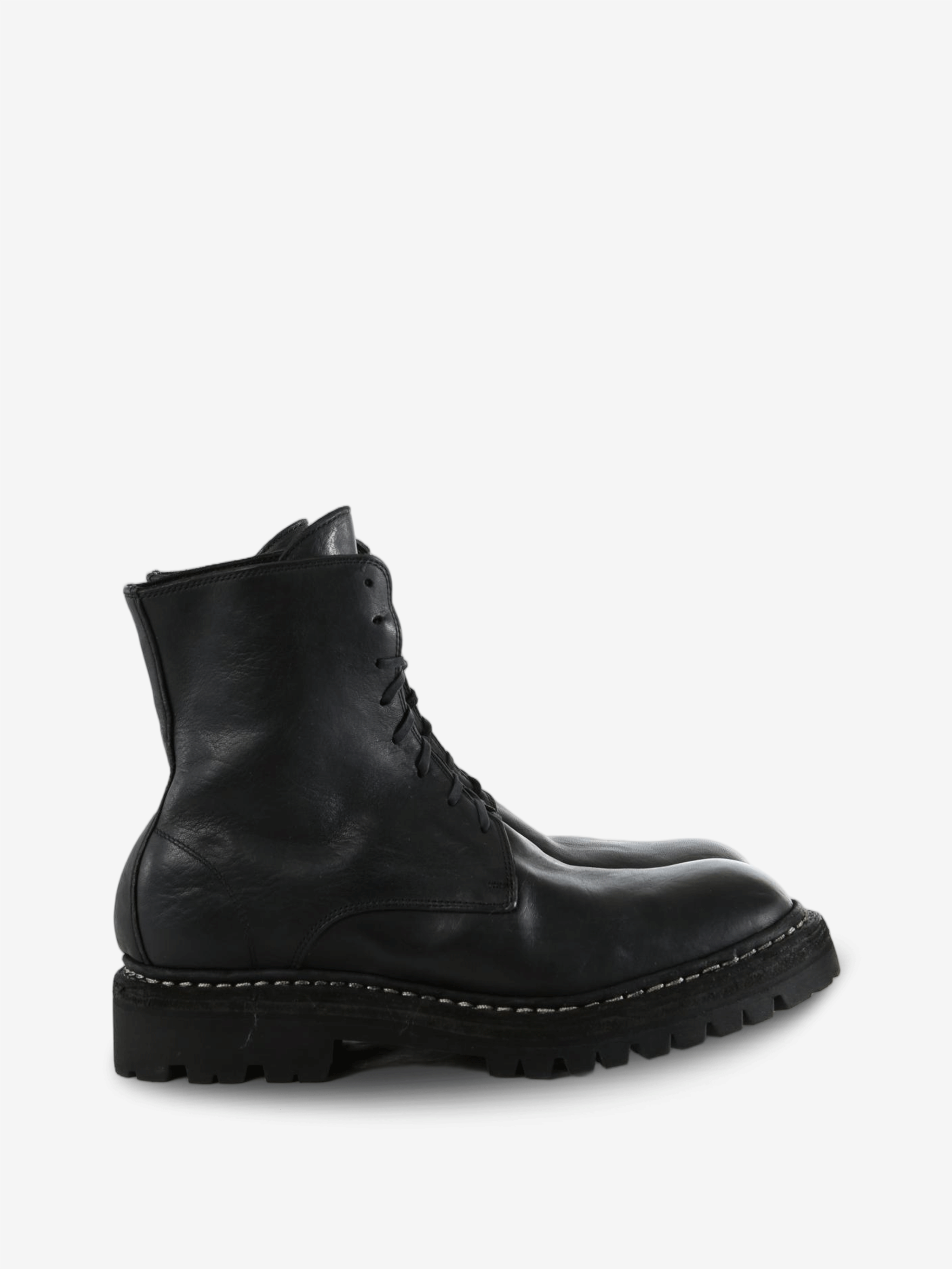 Black boots, side view