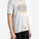 Tan t-shirt, full body view