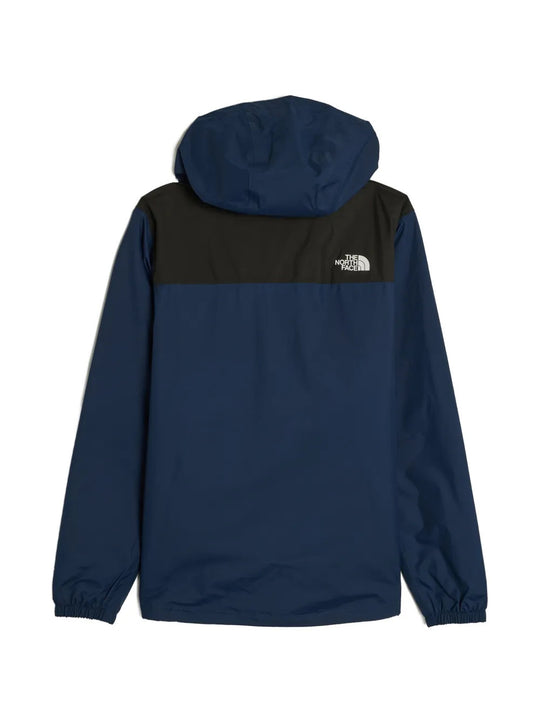 Navy jacket, back view