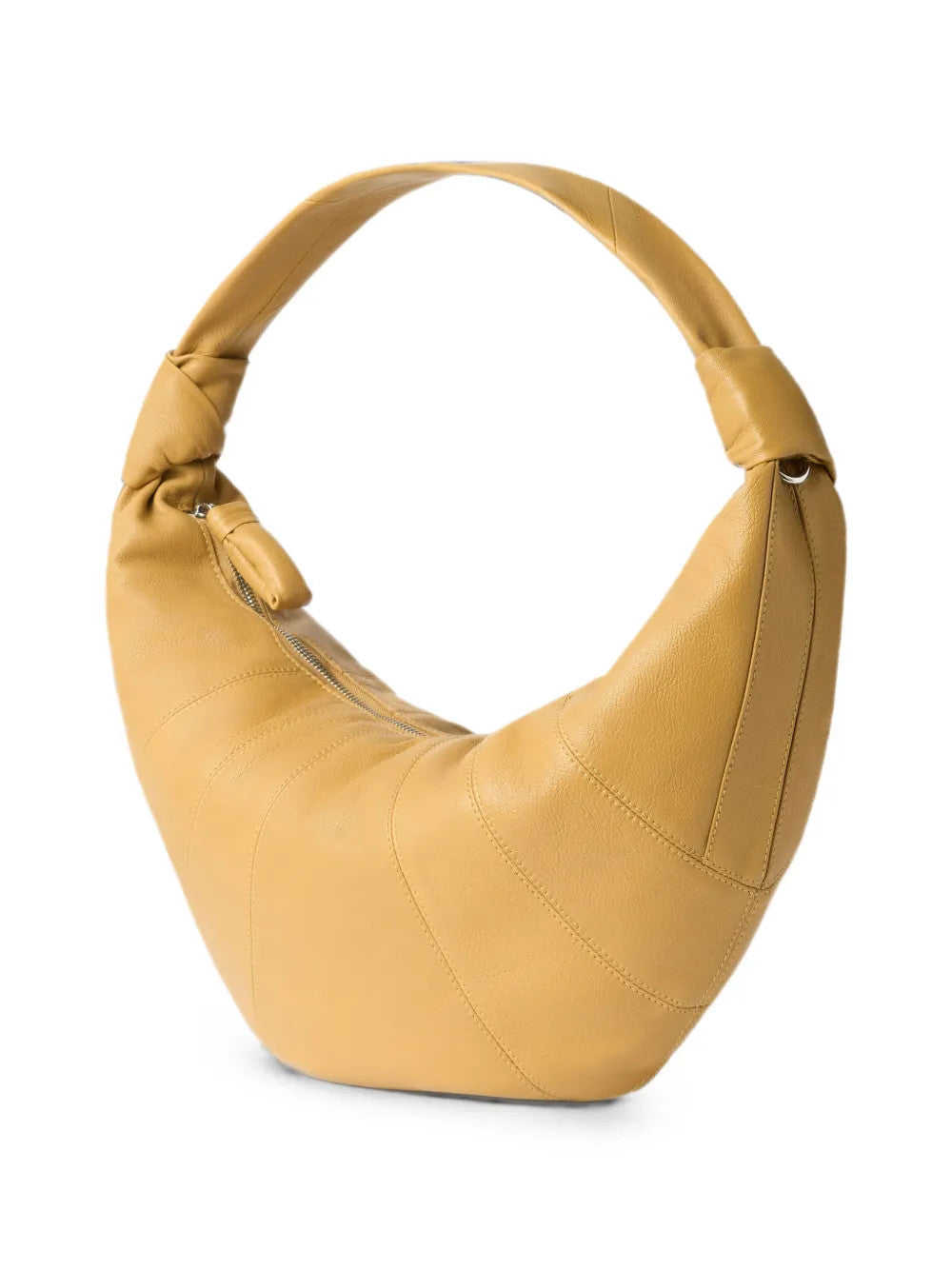 Tan bag, front view