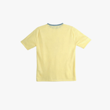 Yellow t-shirt, back view