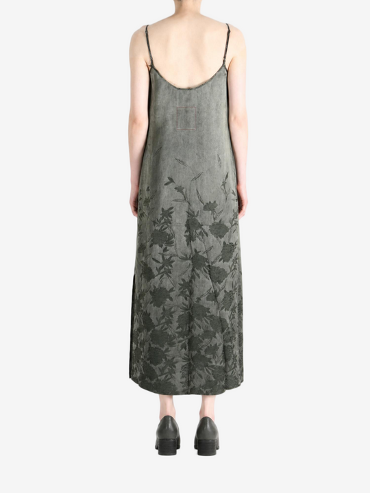 Grey dress, full body view