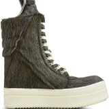 Brown sneakers, front view