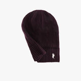 Purple hat, front view