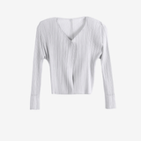White knitwear, front view