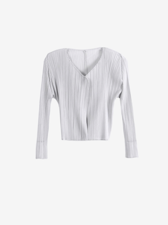 White knitwear, front view