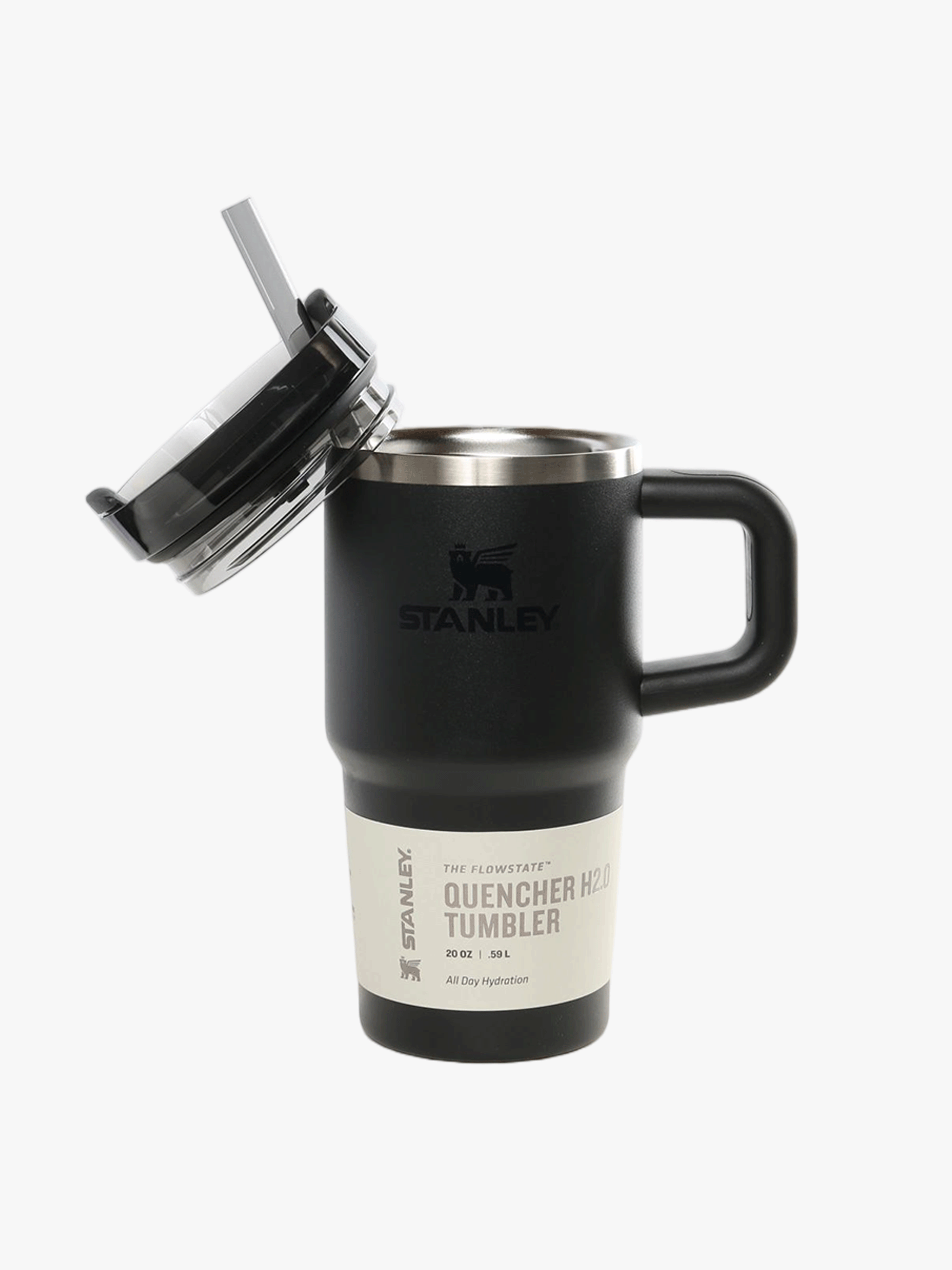 Black tumbler,side view