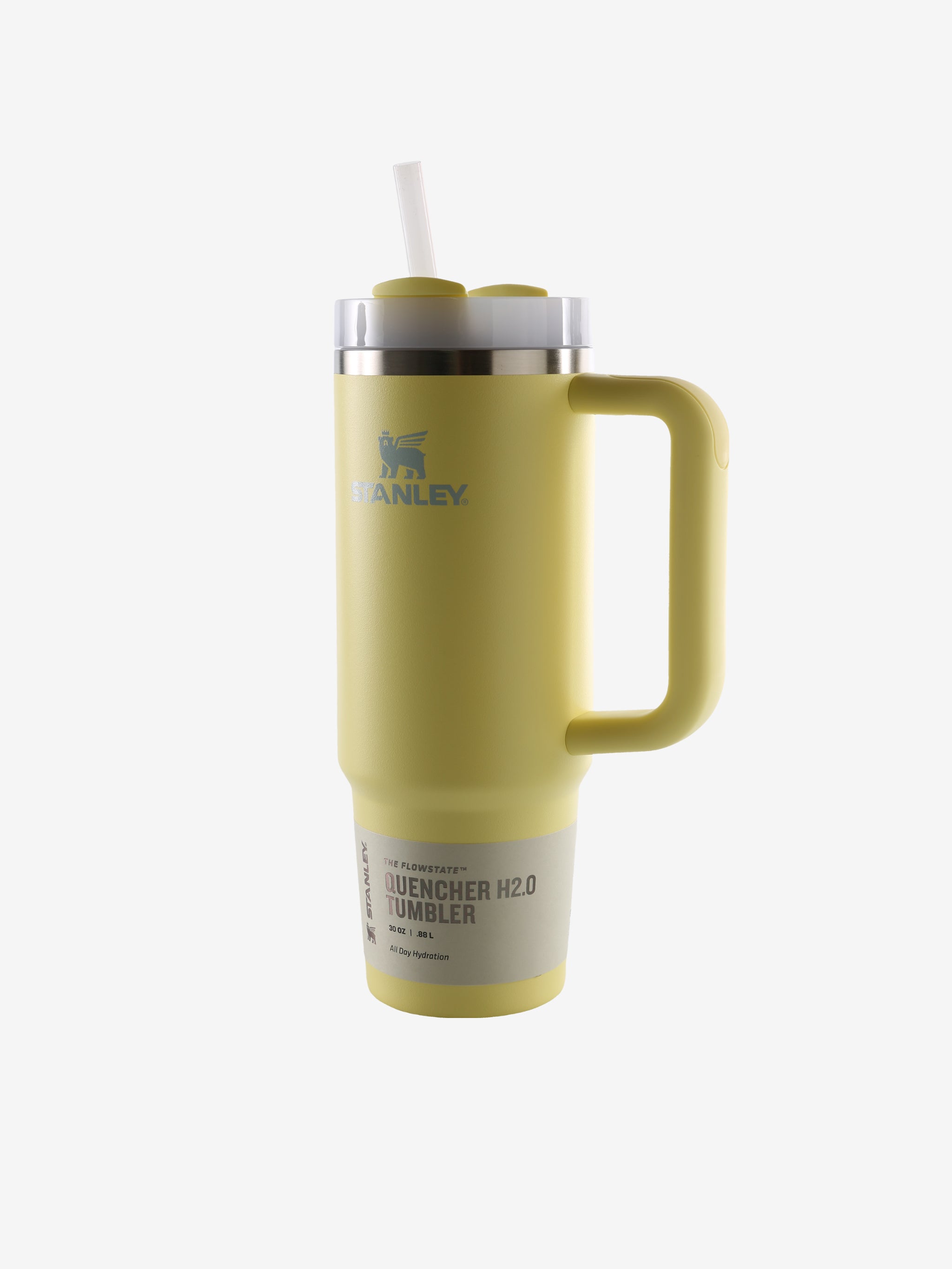 Yellow tumbler, front view