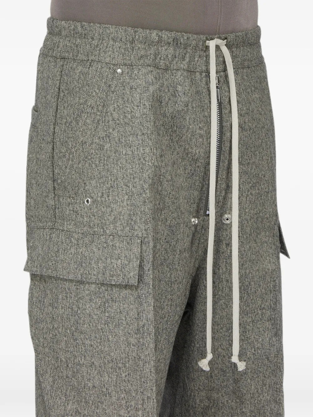 Close up of Grey pants, showing detail