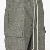 Close up of Grey pants, showing detail