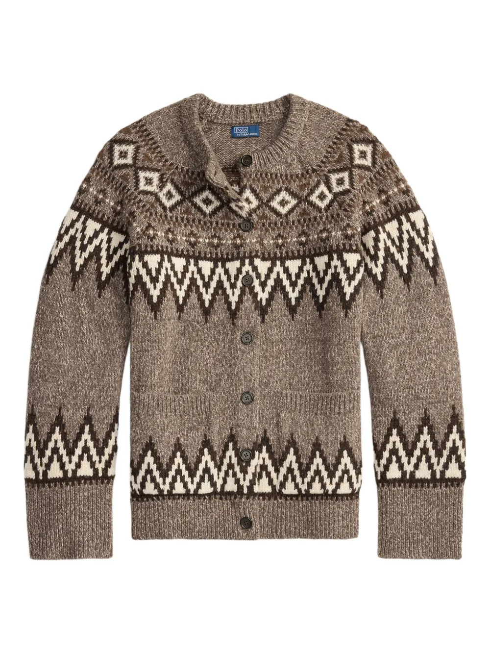 Brown knitwear , front view