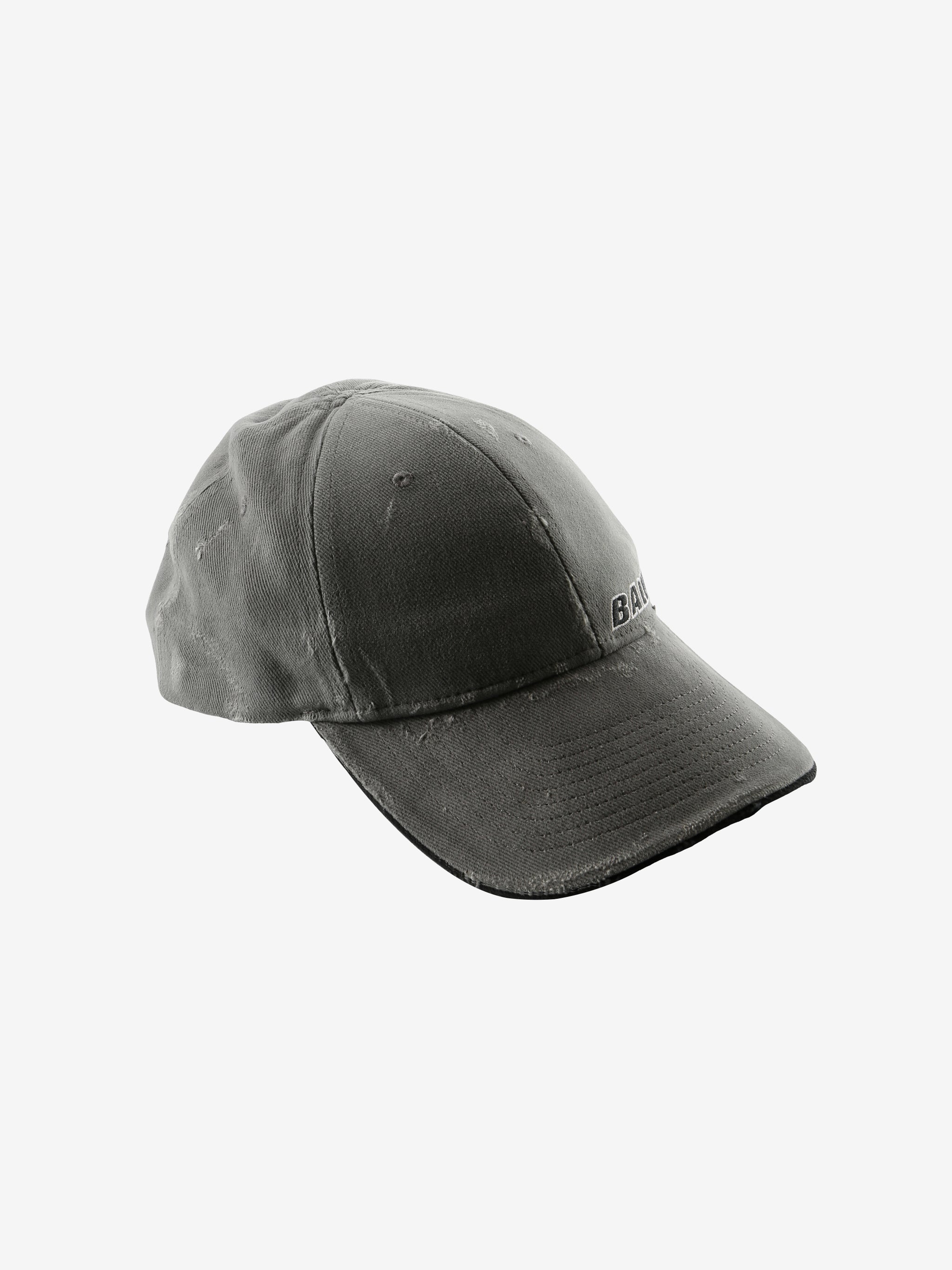 Grey cap, side view