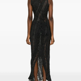 Black dress,full body view