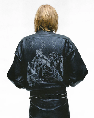 ENFANTS RICHES DEPRIMES - Men Painter's Wives Leather Library Jacket