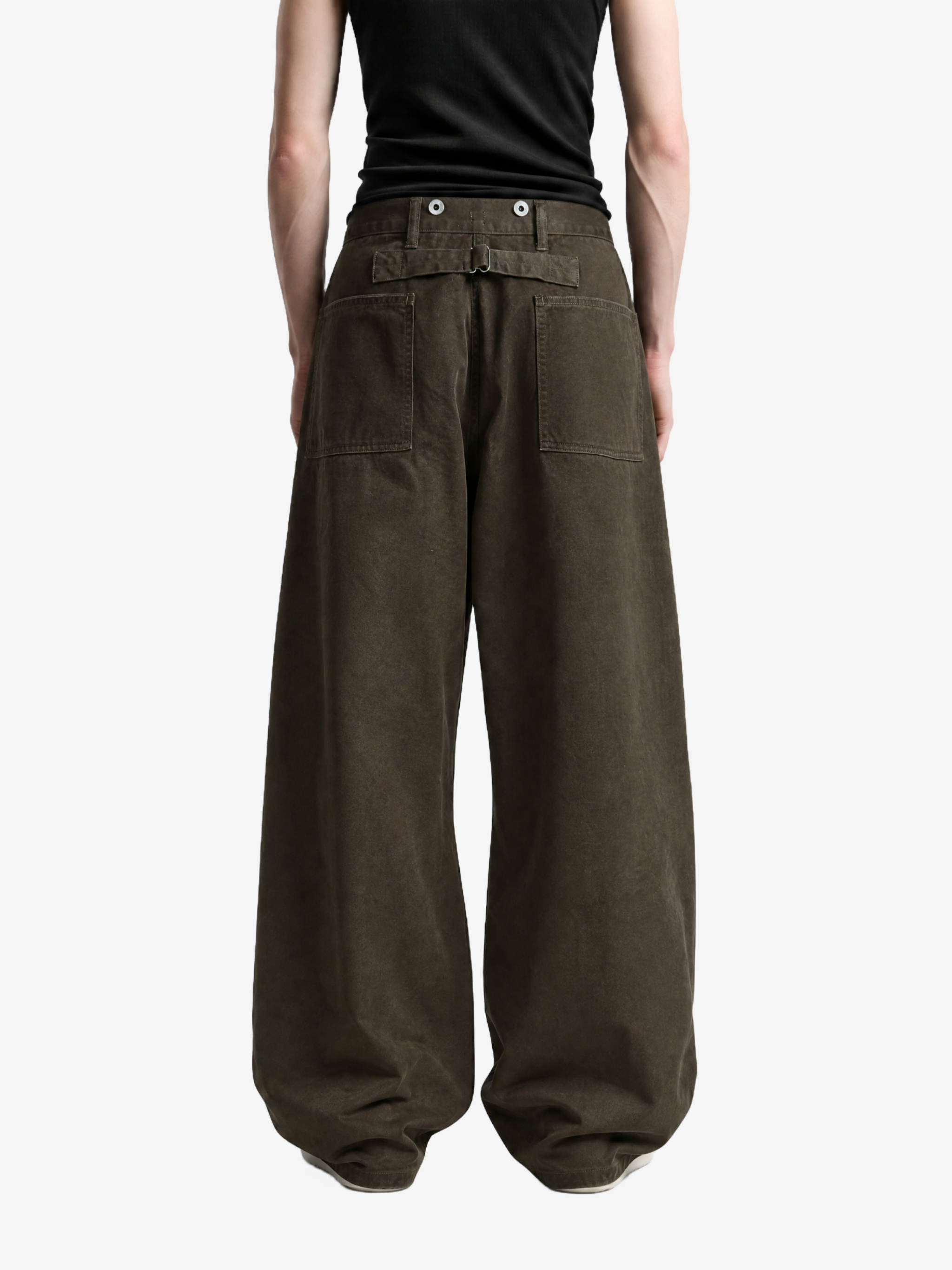 Brown pants, front view