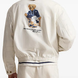 White coat worn by a person, showing the  coat's fit