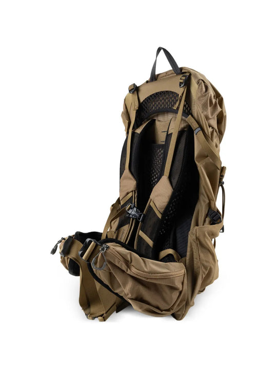 Tan bag, front view
