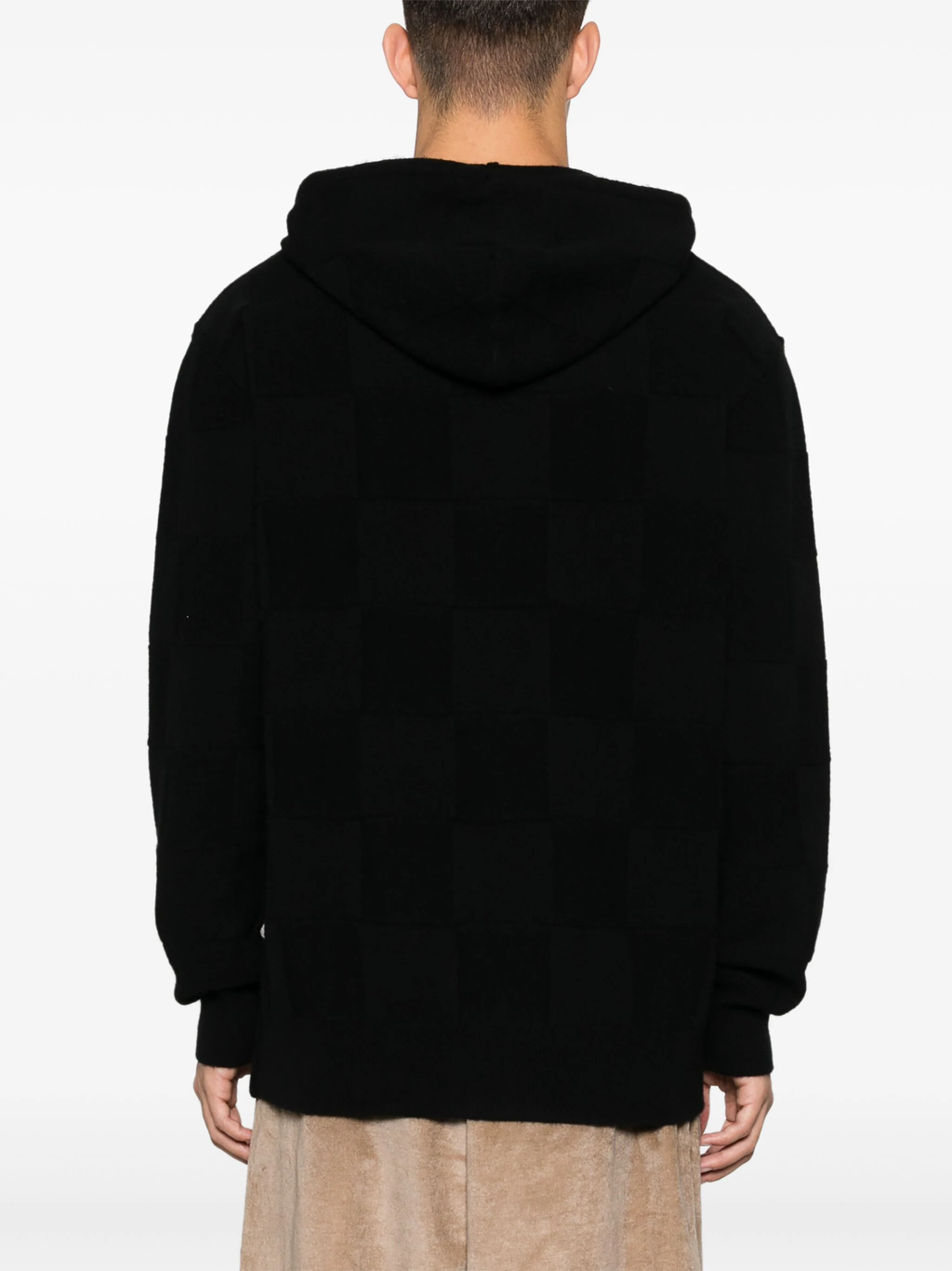 UMA WANG - Men Check Hooded Top