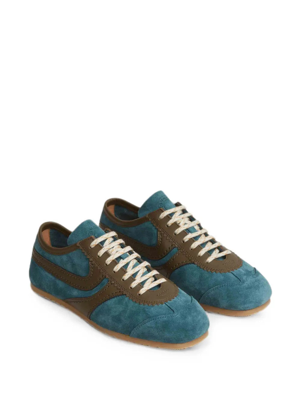 Blue shoes, front view