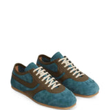 Blue shoes, front view
