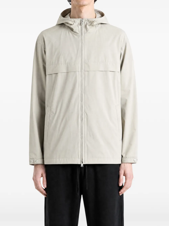 Grey jacket, full body view