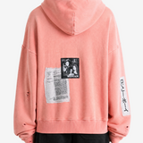 Black hoodie, full body view