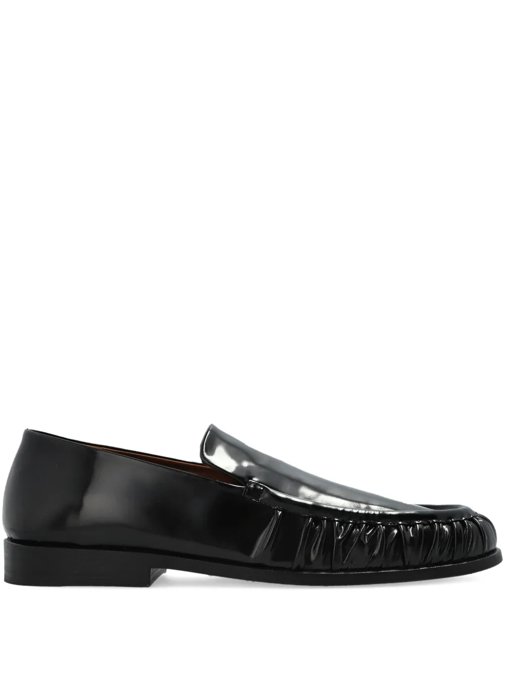 Black loafer, front view