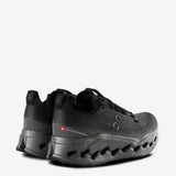 Black shoes, back view