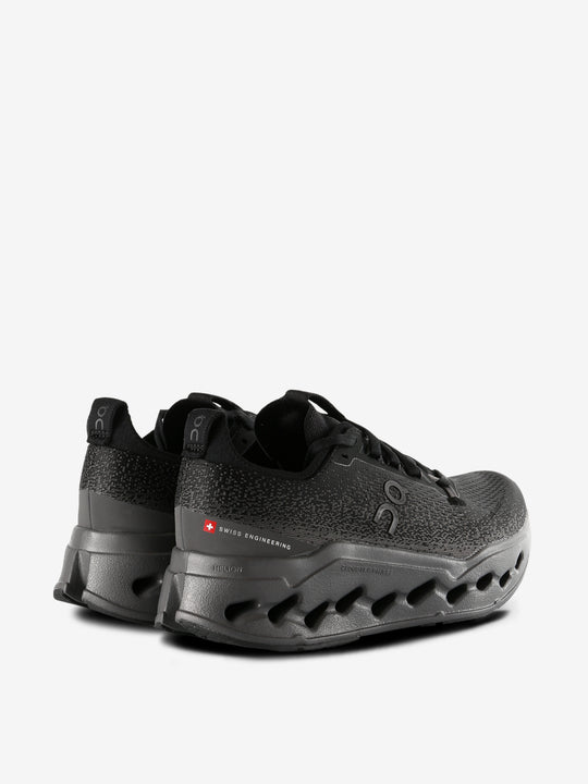 Black shoes, back view