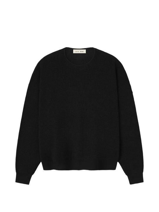 Black sweater, front view