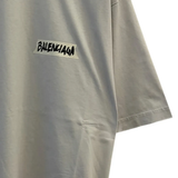 Close up of grey t-shirt, showing texture of the Cotton fabric
