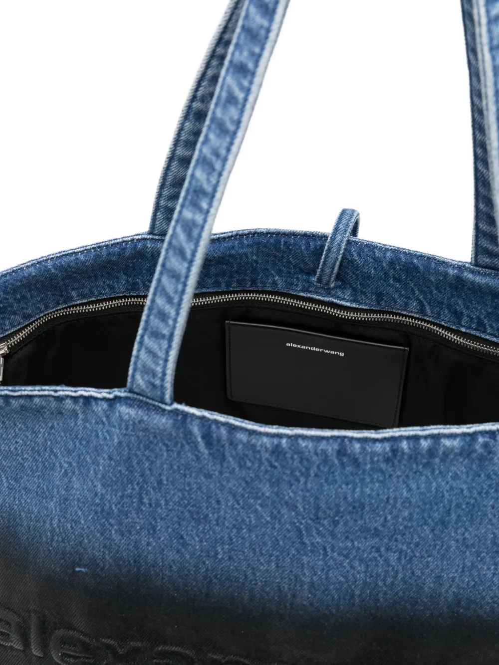 Close up of black bag,showing texture of the cotton fabric