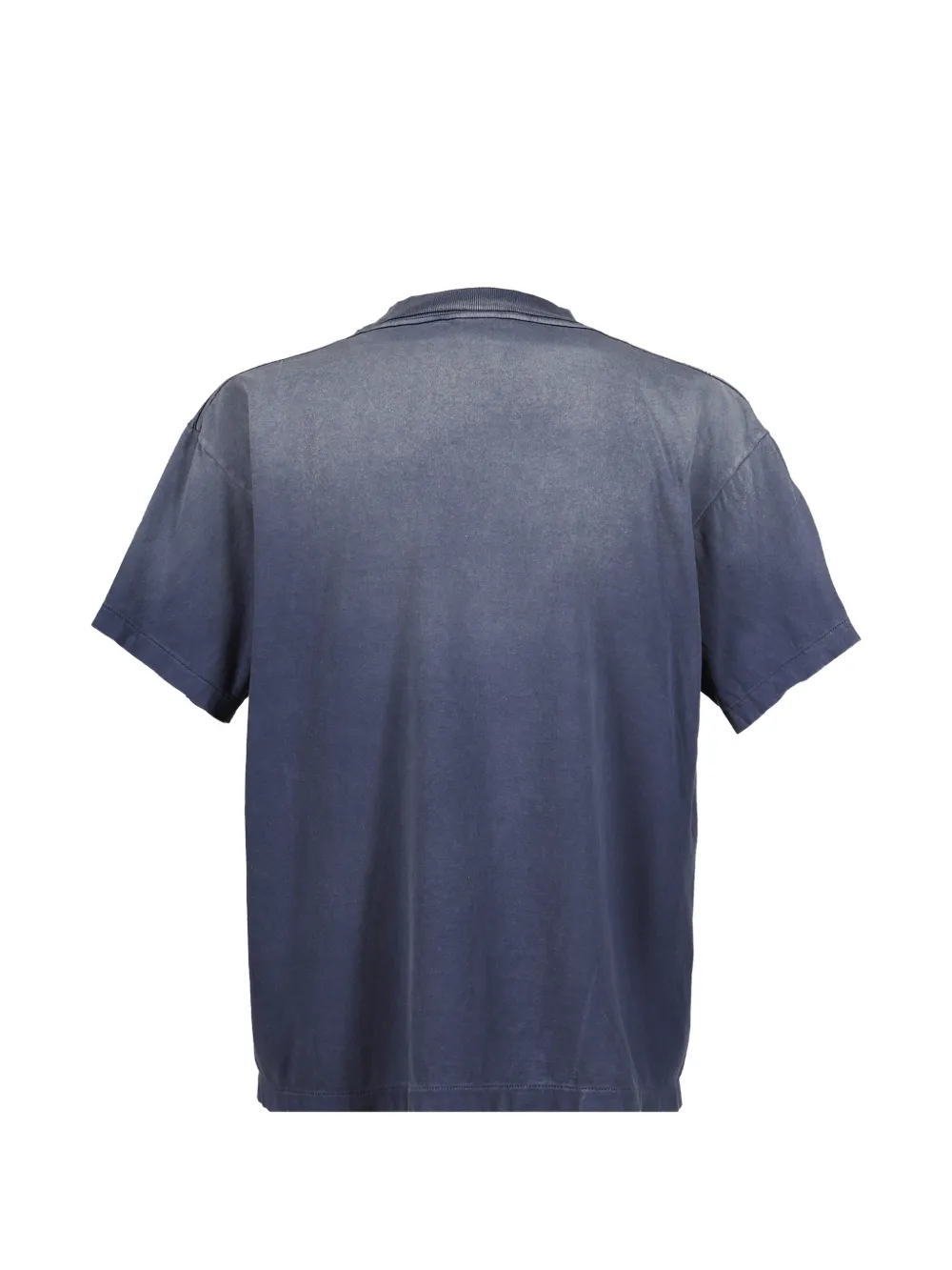 Navy t-shirt, back view