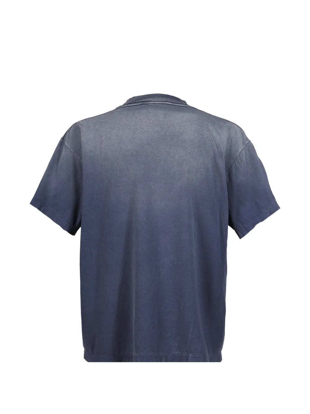 Navy t-shirt, back view