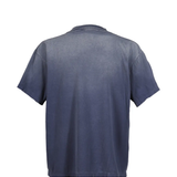 Navy t-shirt, back view
