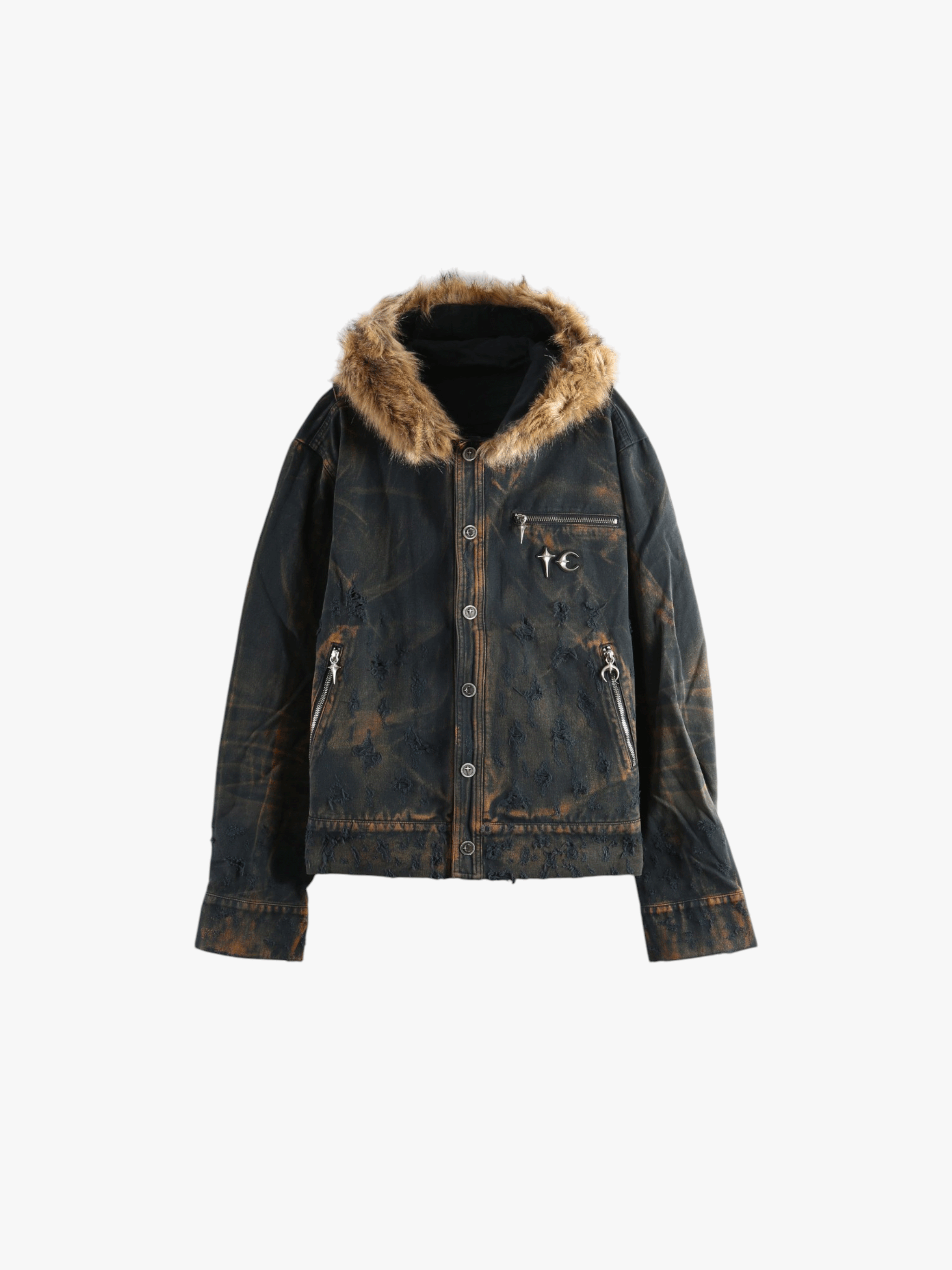 Black jacket, front view
