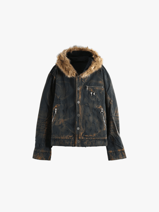Black jacket, front view