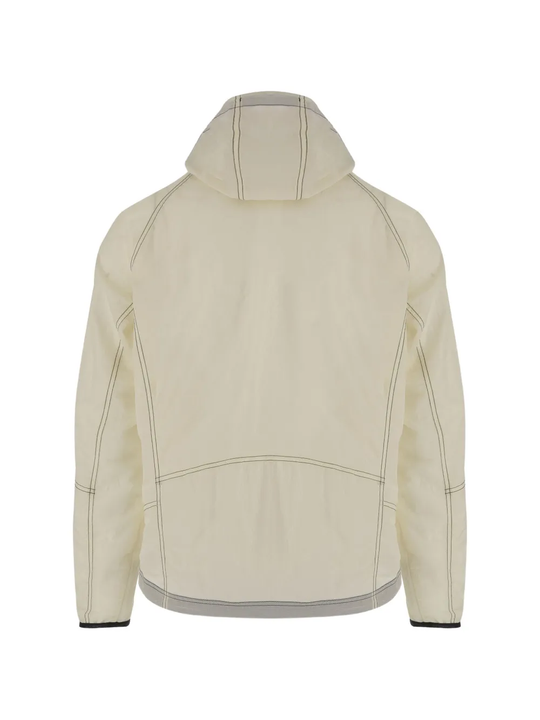 White jacket-coat, back view